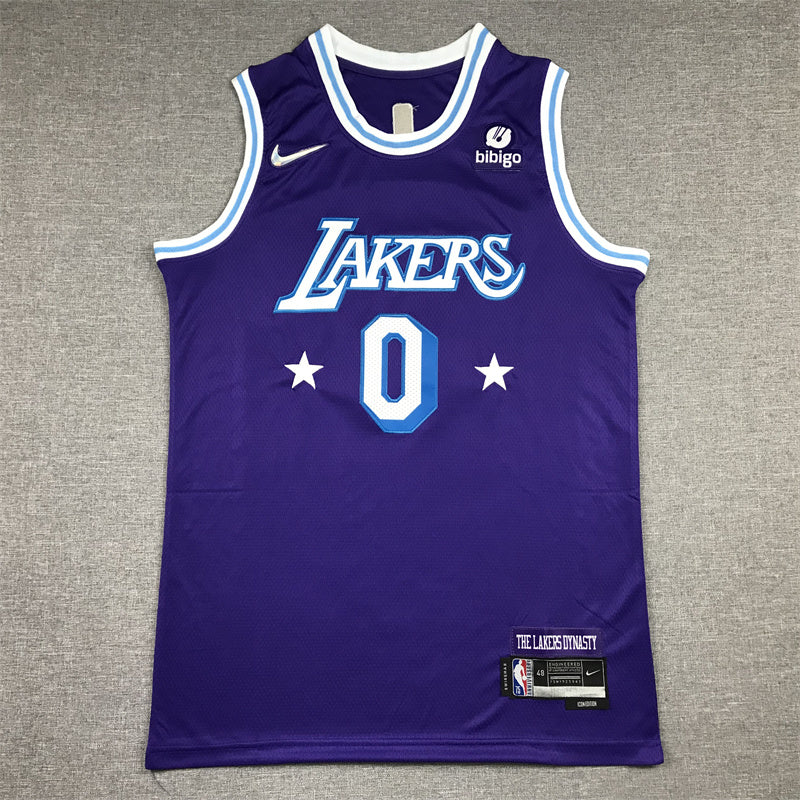Russell Westbrook #0 Los Angeles Lakers 2022 City Edition Swingman Jersey — Embroidered
