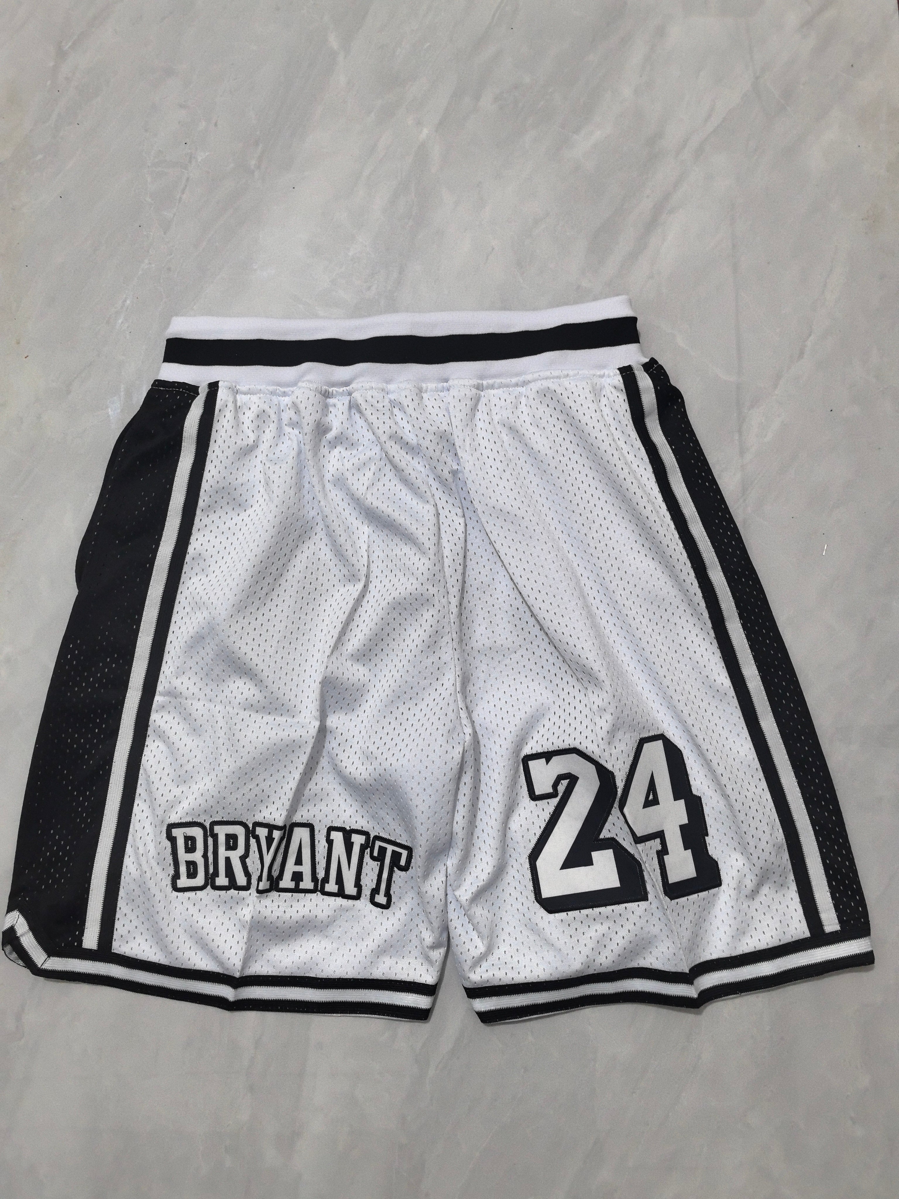 Los Angeles Lakers white retro pocket shorts