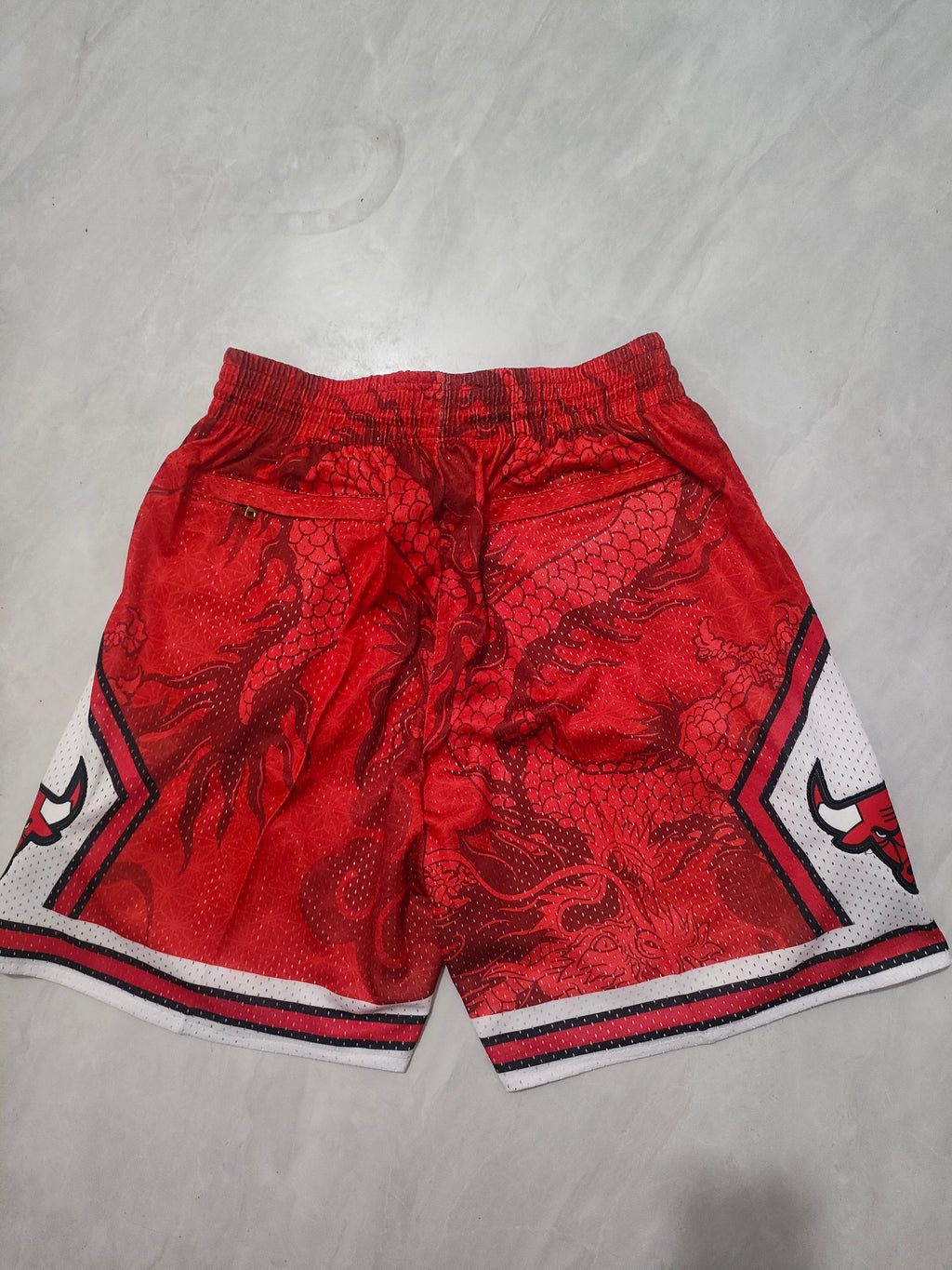 Chicago Bulls Red Dragon Year Edition Pocket Shorts