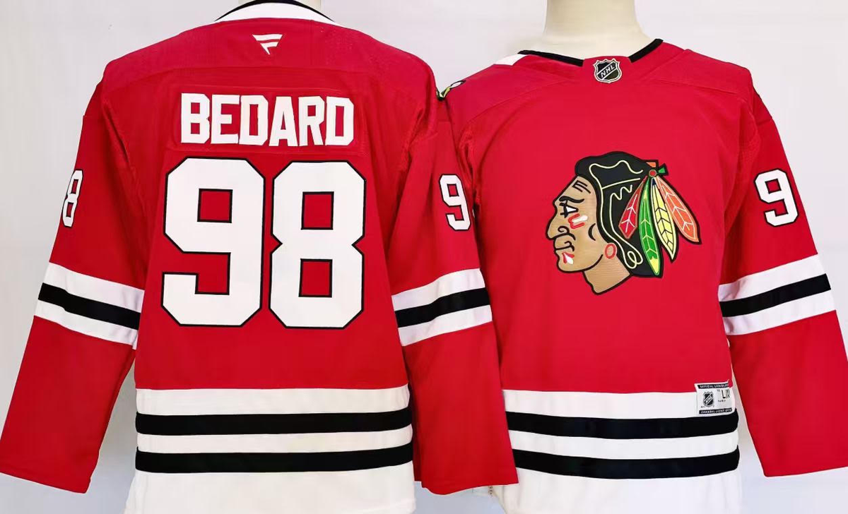 Connor Bedard Chicago Blackhawks Red Home Premier Youth Jersey