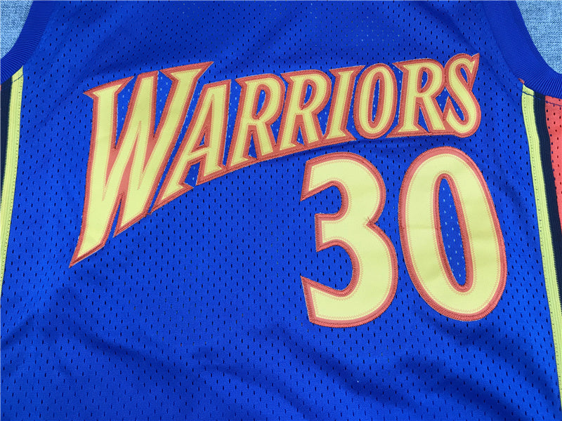 Golden State Warriors Stephen Curry #30 2009-10 Throwback - Embroidered