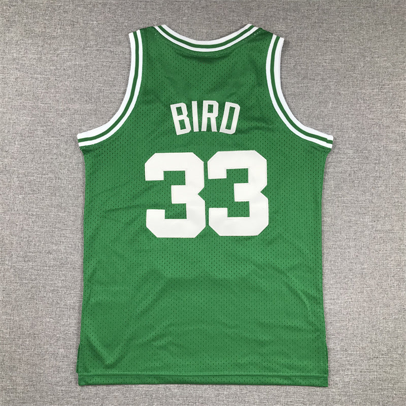 Youth Larry Bird Boston Celtics #33 Embroidered Jersey