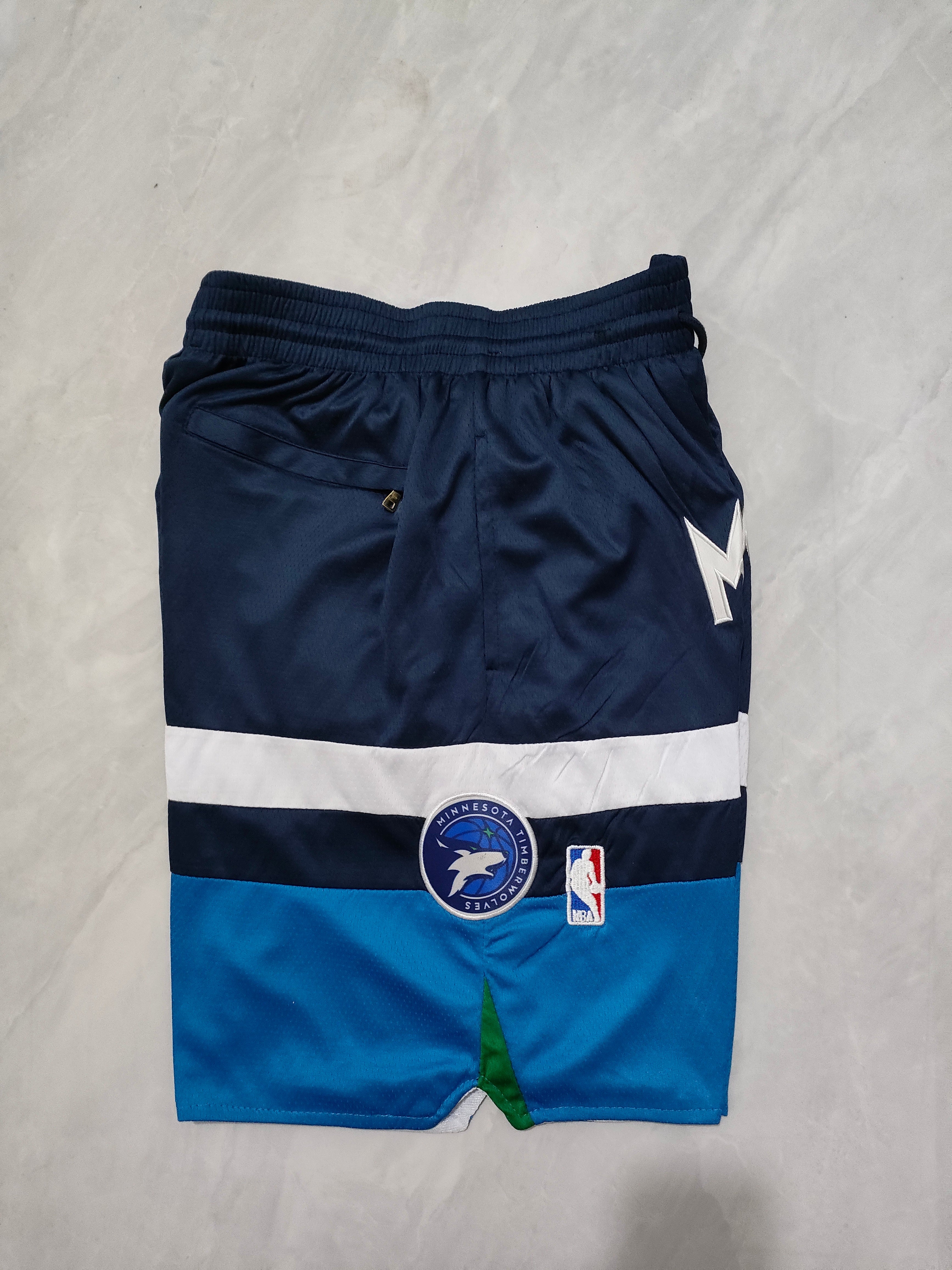 Minnesota Timberwolves Blue Regular Edition Pocket Shorts