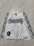 Dallas Mavericks 2025 White City Edition Pocket Shorts