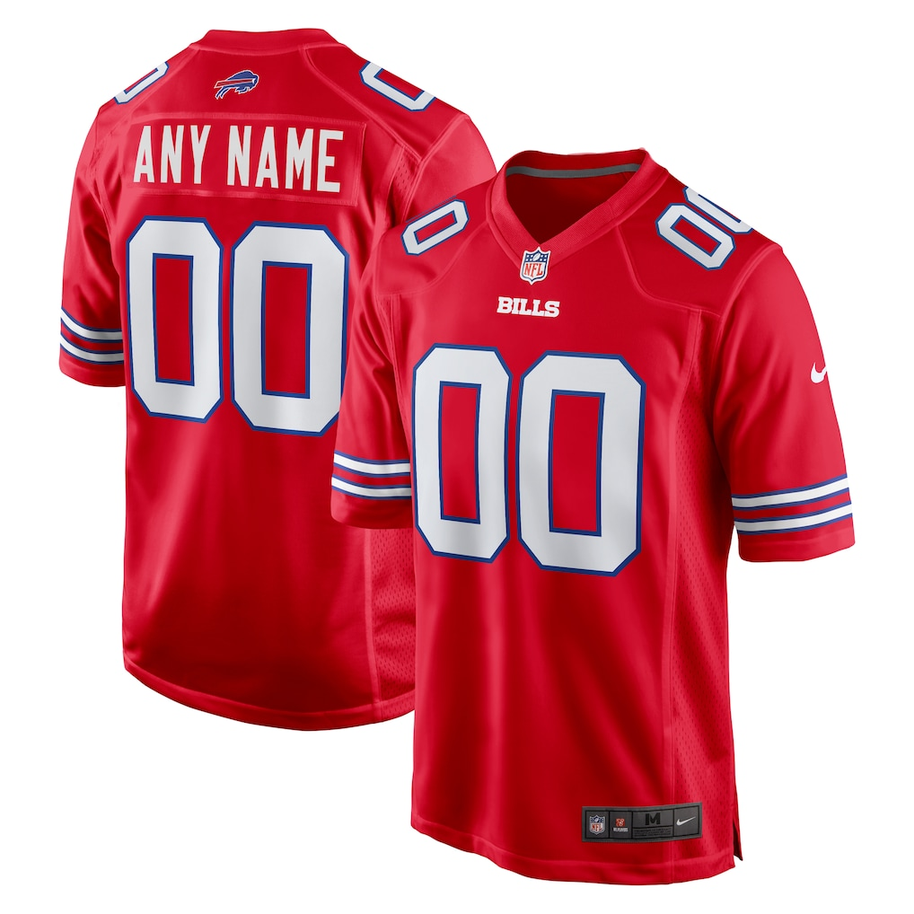 Custom Buffalo Bills Red Game Jersey