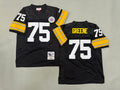 Mens Joe Greene#75  ‌black Pittsburgh Steelers Vintage Throwback Jersey