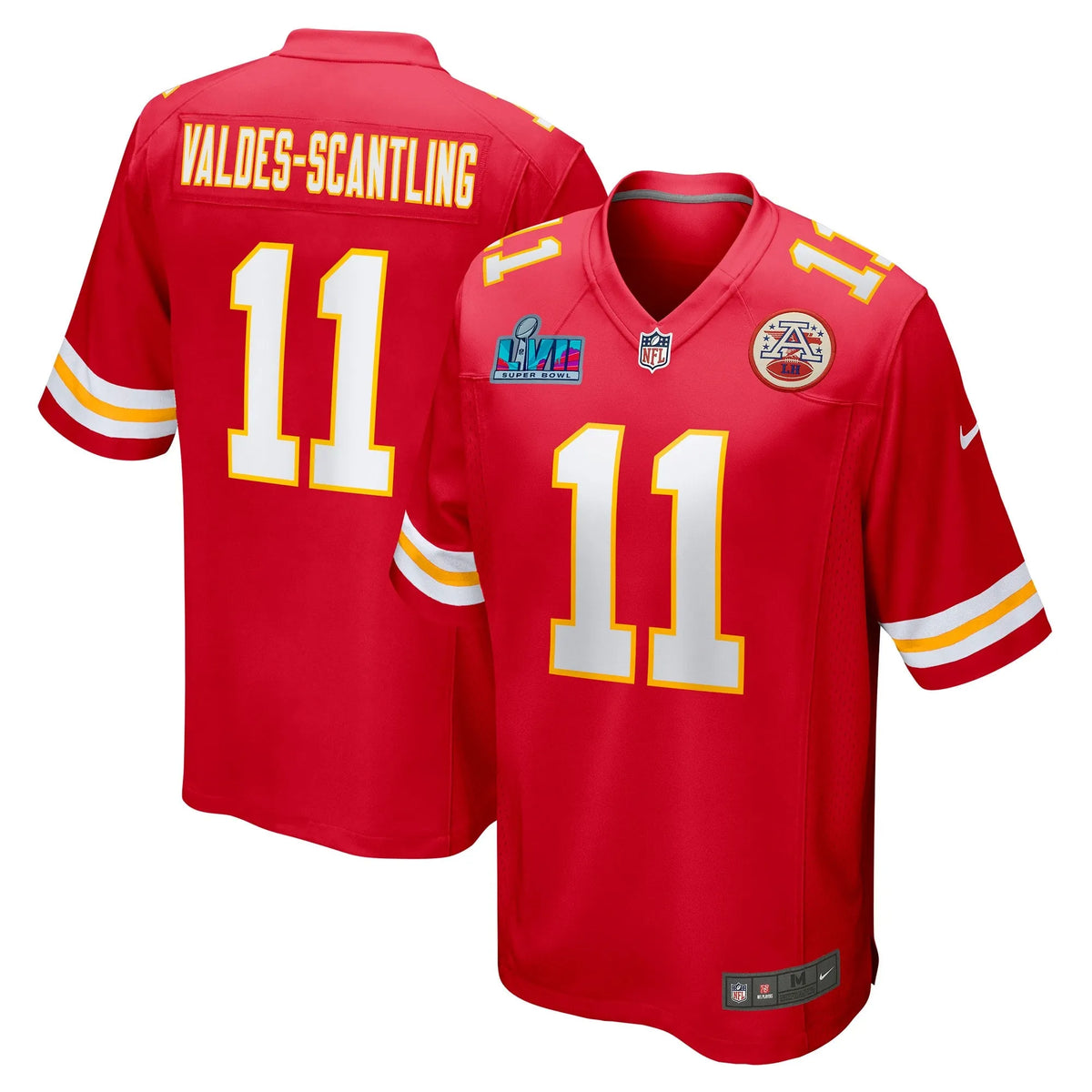 Marquez Valdes-Scantling Kansas City Chiefs Super Bowl LVII Patch Game Jersey - Red