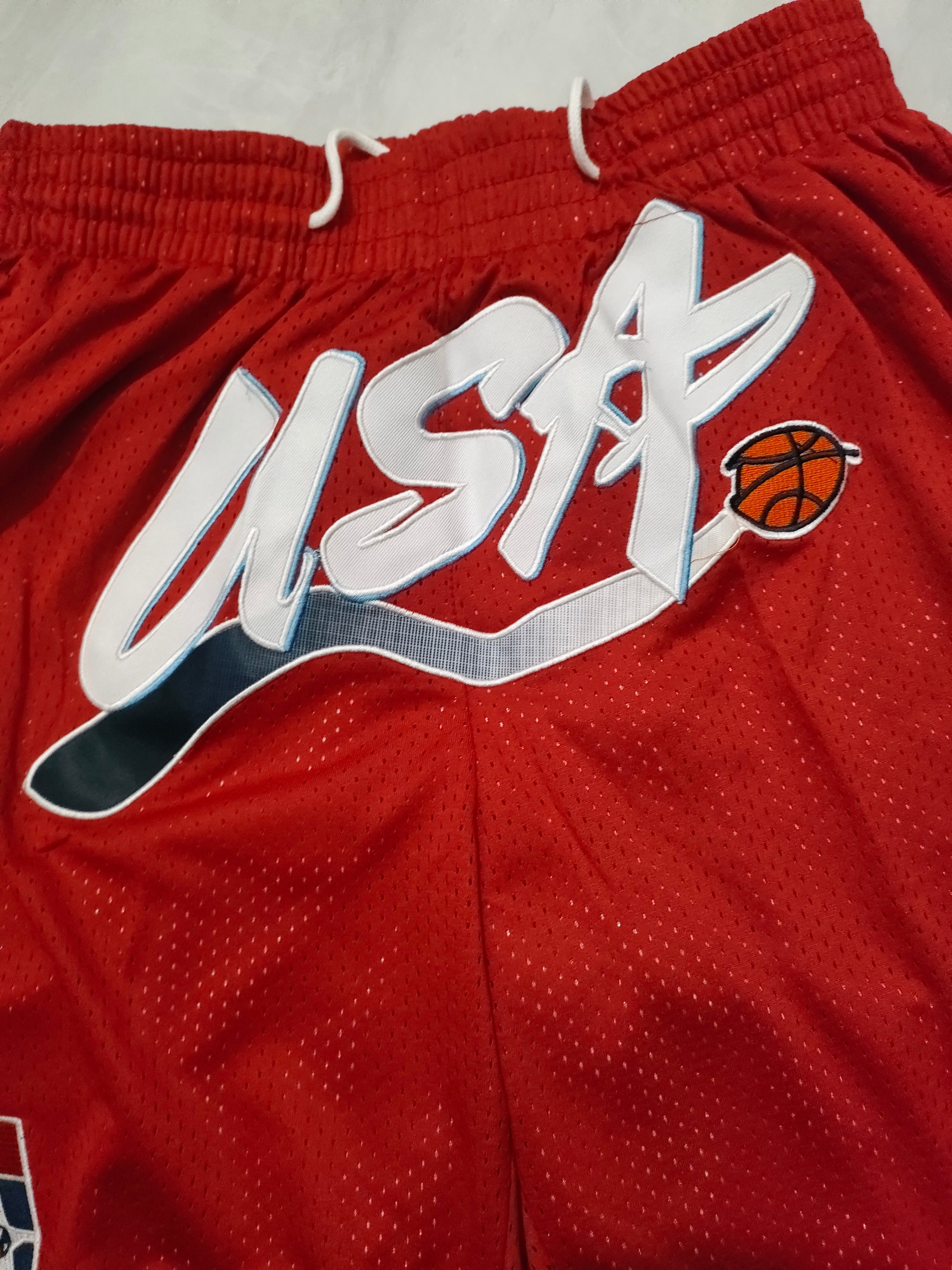 American Olympic Red Pocket Shorts
