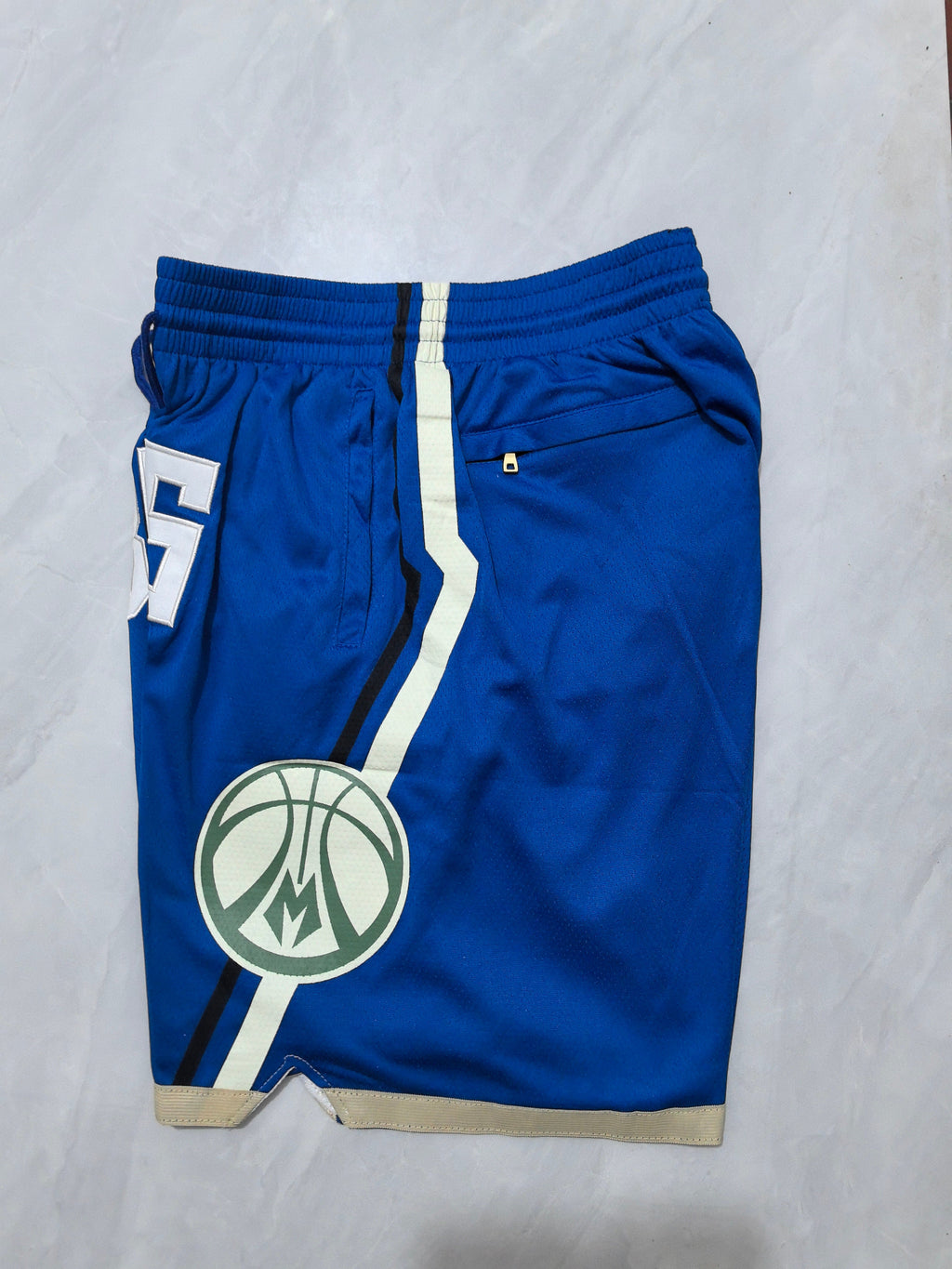 Milwaukee Bucks 2025 Blue City Edition Pocket Shorts