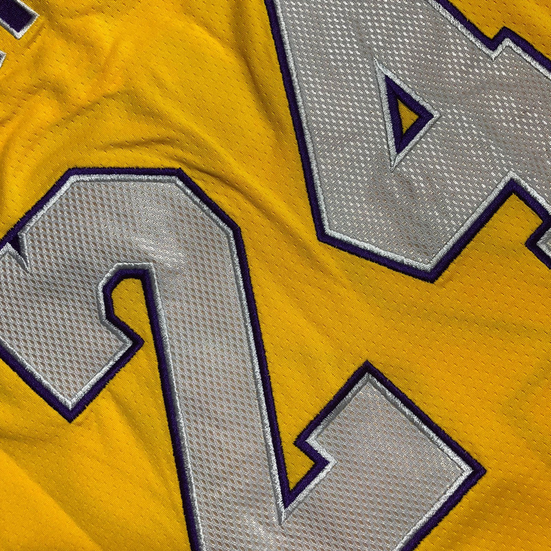 Los Angeles Lakers Kobe Bean Bryant #24 2009-10 Throwback Jersey - Dense Embroidery