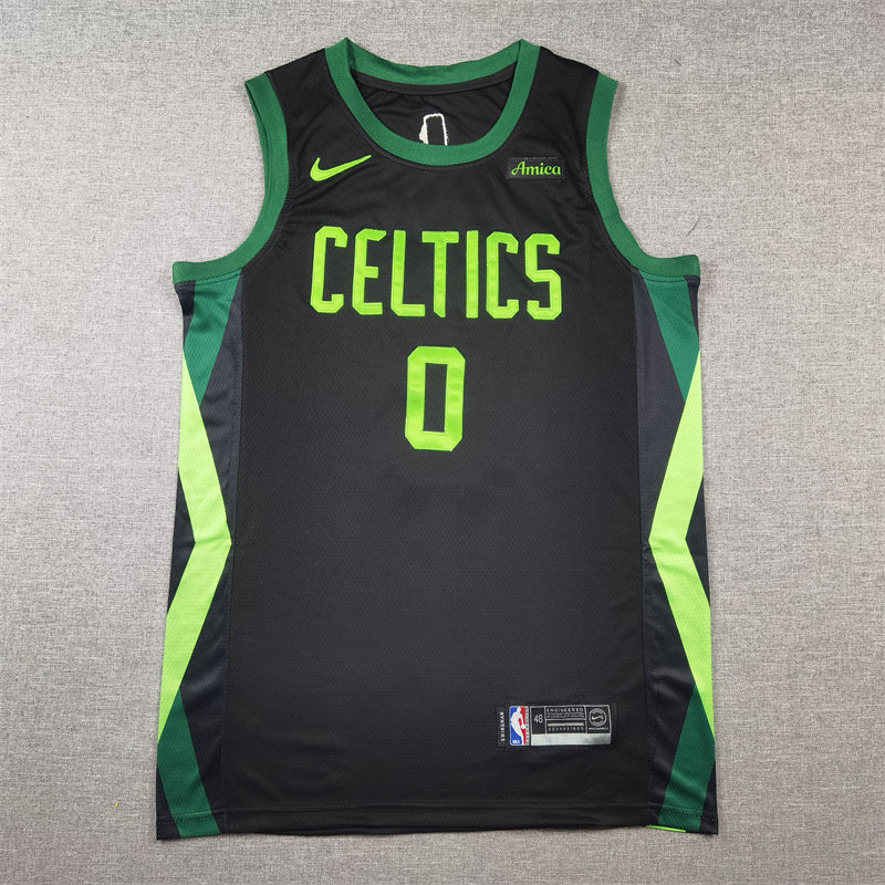 Jayson Tatum Boston Celtics #0 2025 City Edition Swingman Jersey — Embroidered