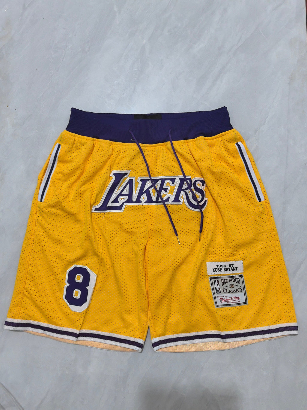 Los Angeles Lakers Yellow Retro Pocket Shorts