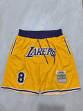 Los Angeles Lakers Yellow Retro Pocket Shorts