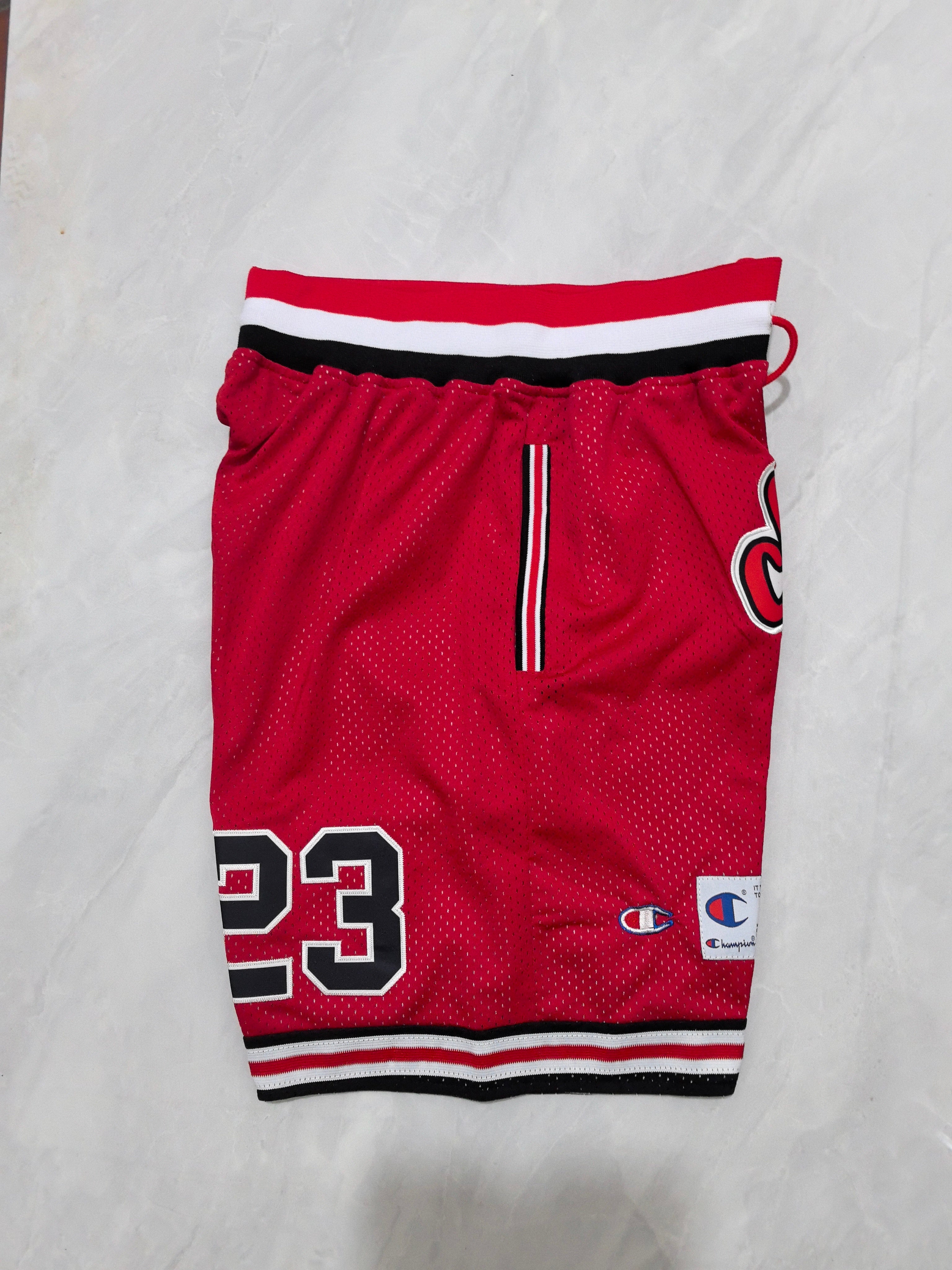 Chicago Bulls Red Retro Pocket Shorts #23