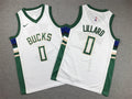 Youth Damian Lillard Milwaukee Bucks #0 City Edition Embroidered Jersey