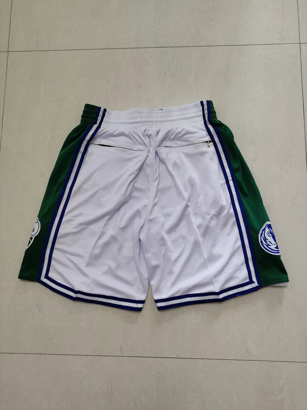 Dallas Mavericks White Pocket Pants