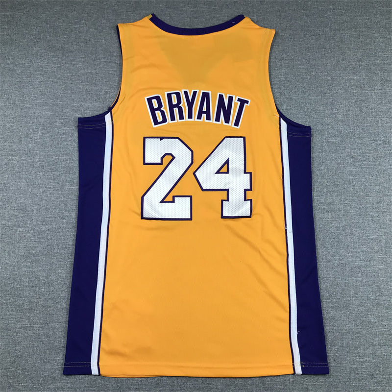 Kobe Bryant #24 Los Angeles Lakers 2007-08 60th Anniversary Throwback Jersey — Embroidered