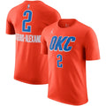 Oklahoma City Thunder Shai Gilgeous-Alexander Jordan Brand Orange 2022/23 Statement Edition Name & Number T-Shirt