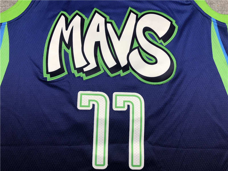 Dallas Mavericks Luka Doncic #77 City Edition Swingman Set — Embroidered