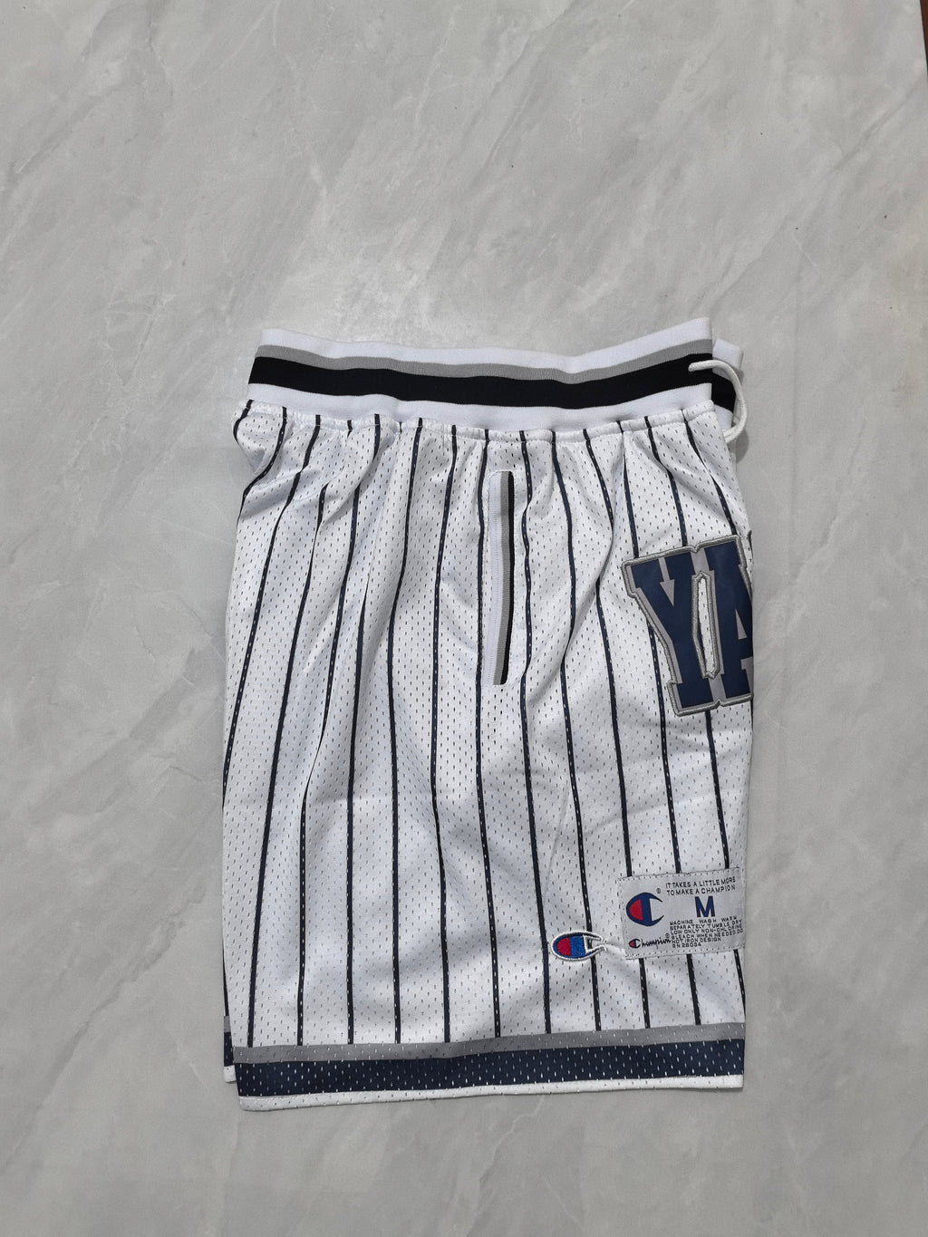 Baseball white striped size 55 pocket shorts