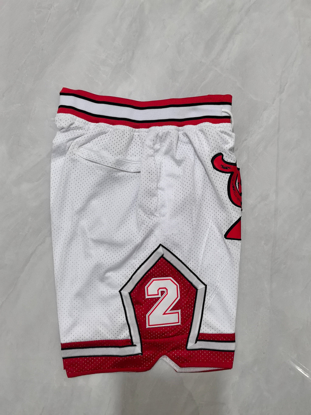 Chicago Bulls White Retro Pocket Basketball Shorts