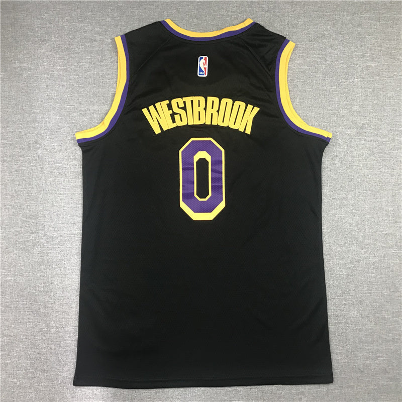 Russell Westbrook #0 Los Angeles Lakers City Edition Swingman Jersey — Embroidered