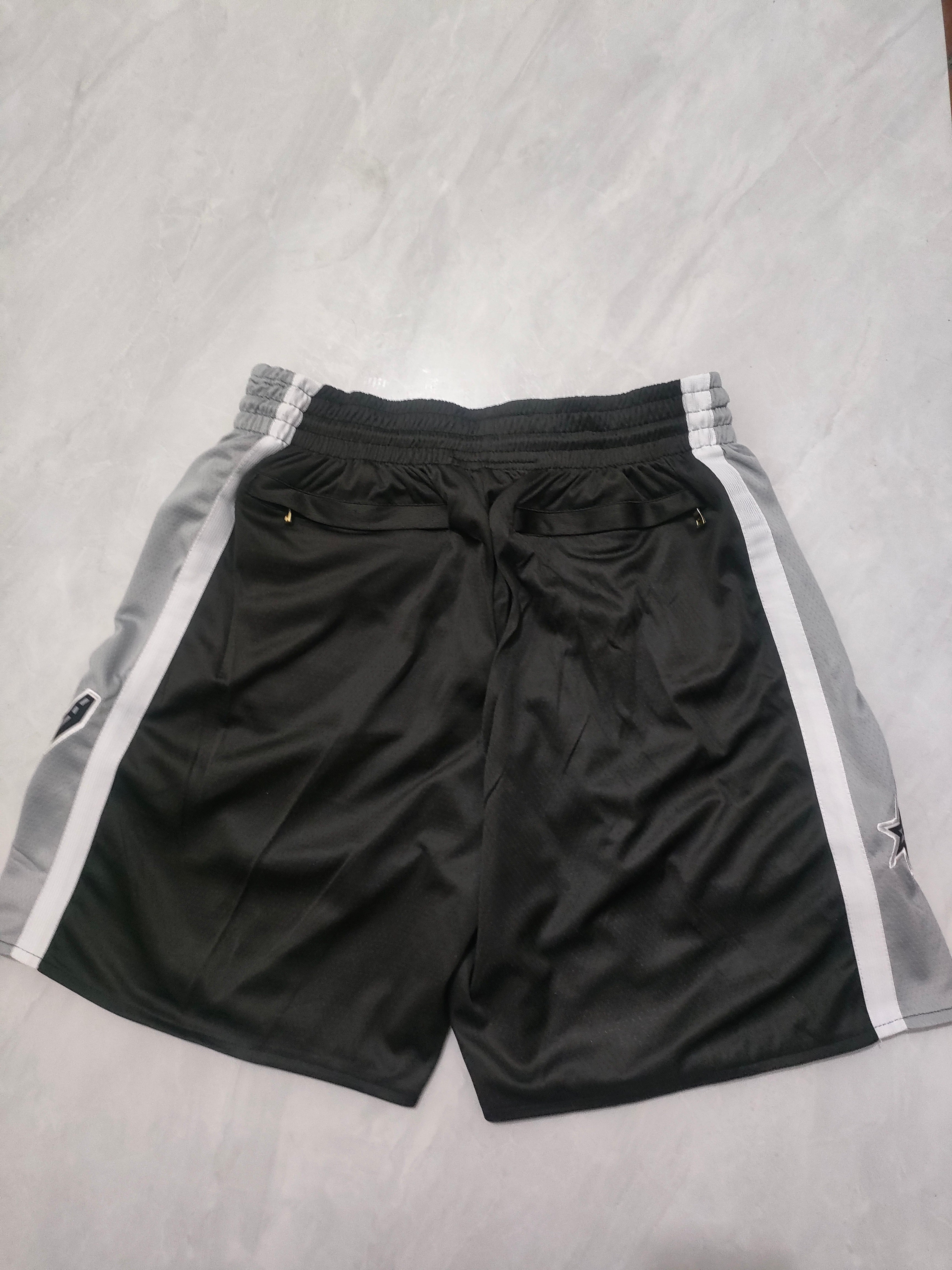 San Antonio Spurs Black Regular Edition Pocket Shorts