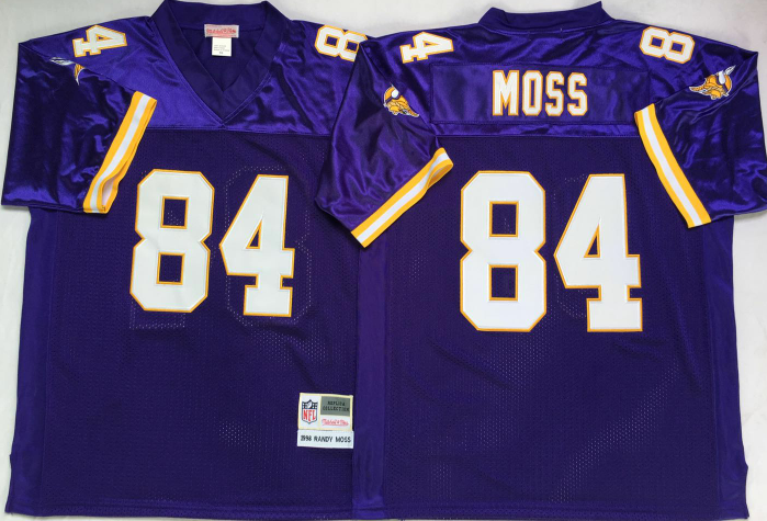 Randy Moss #84 Minnesota Vikings Vintage Throwback Jersey