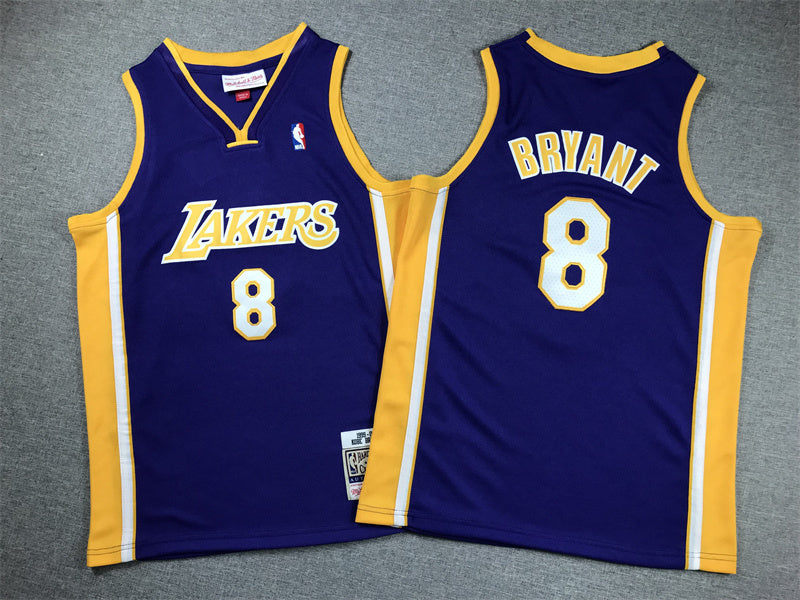 Youth Kobe Bryant Los Angeles Lakers #8 Embroidered  Jersey