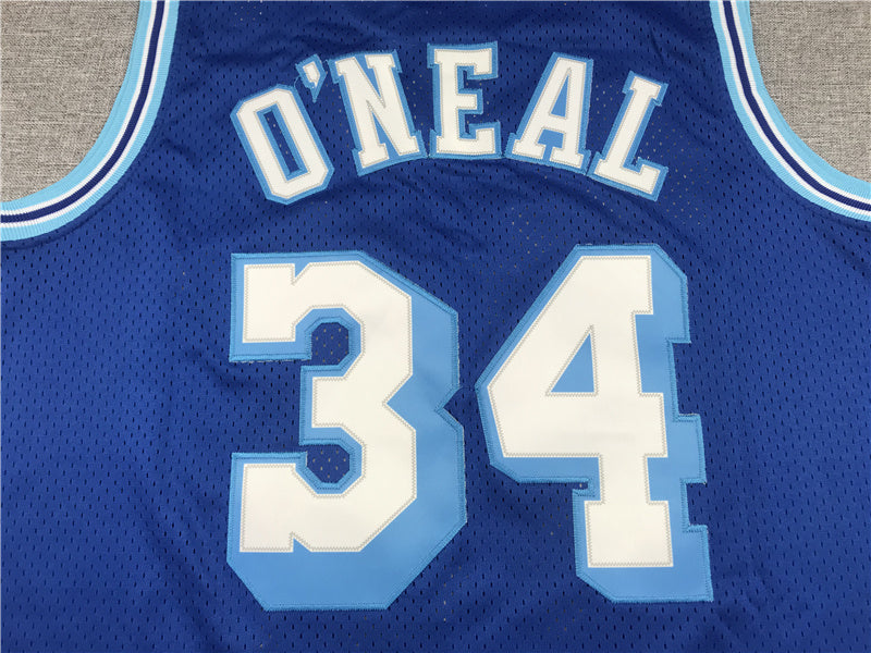 Shaq O'Neal #34 Los Angeles Lakers 1996-97 Throwback Jersey — Embroidered