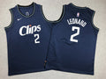 Youth Kawhi Leonard Los Angeles Clippers #2 City Edition Embroidered  Jersey