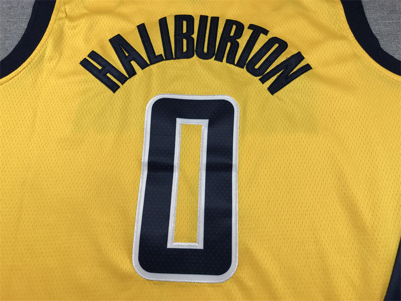 Indiana Pacers Tyrese Haliburton #0 City Edition Swingman Jersey - Embroidered