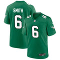 Devonta Smith Kelly Green Philadelphia Eagles Throwback Jersey