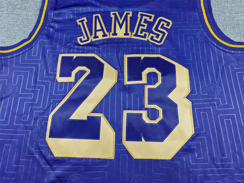 LeBron James #23 Los Angeles Lakers City Edition Swingman Jersey — Embroidered