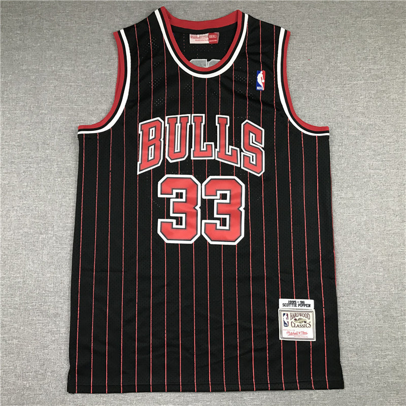 Chicago Bulls Scottie Pippen #33 1995-96 Throwback — Embroidered