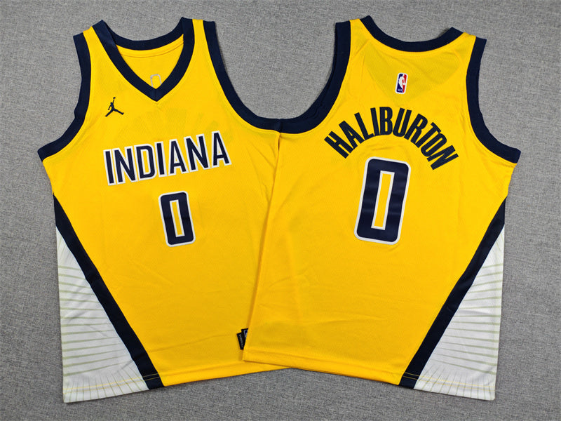Youth Tyrese Haliburton Indiana Pacers #0   Embroidered  Jersey