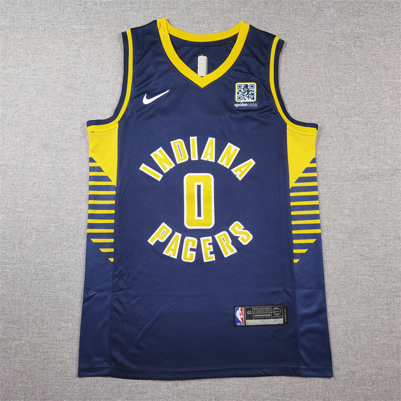 Indiana Pacers Tyrese Haliburton #0 City Edition Swingman Jersey - Embroidered
