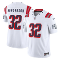 TreVeyon Henderson #32 New England Patriots White Vapor F.U.S.E. Limited Jersey