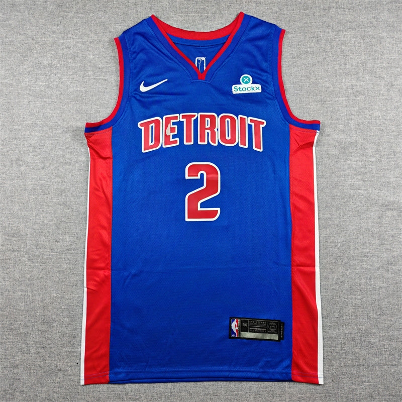 Detroit Pistons Cade Cunningham #2 City Edition Swingman Jersey — Embroidered