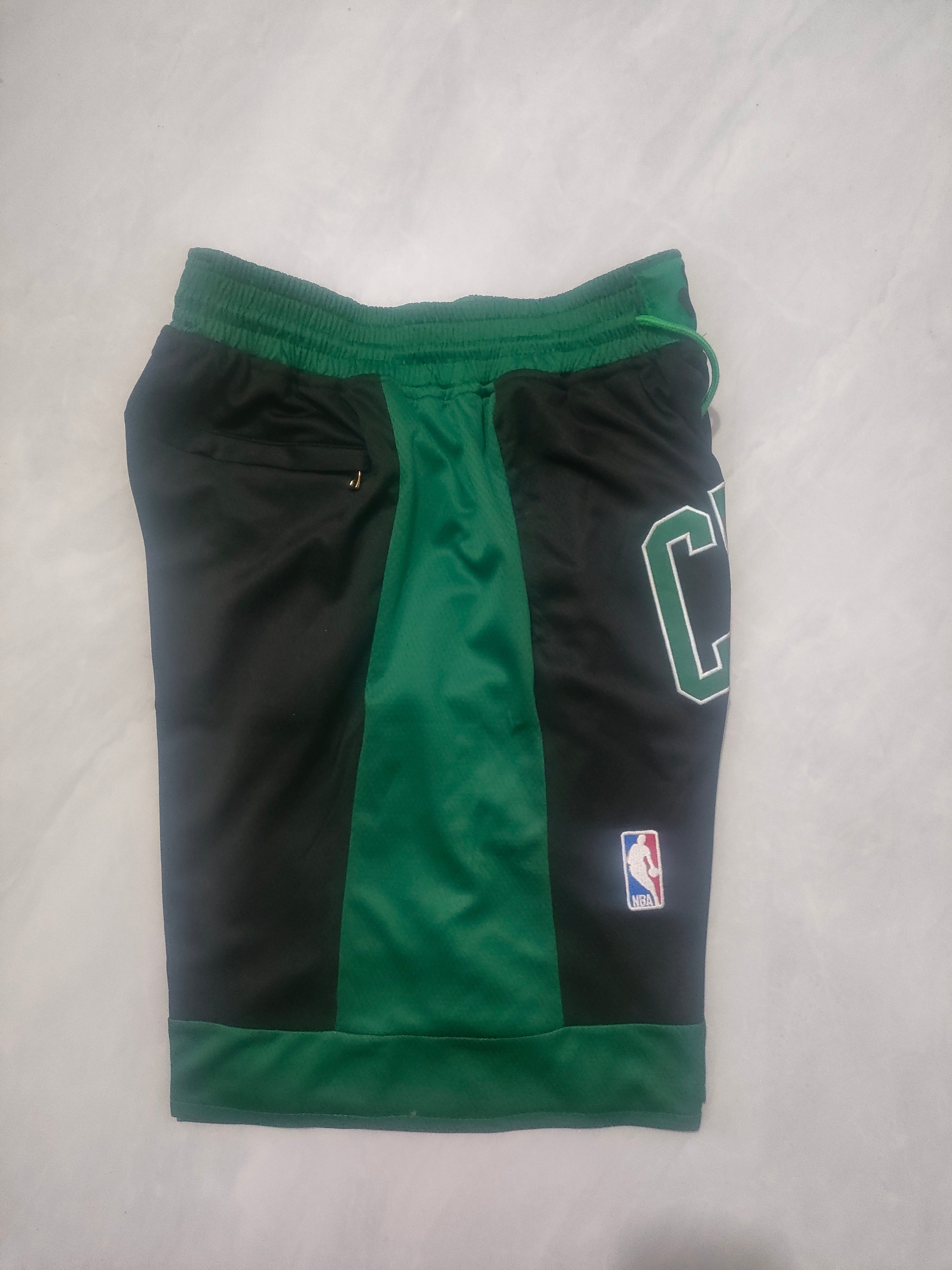 Boston Celtics Black City Edition Pocket Shorts