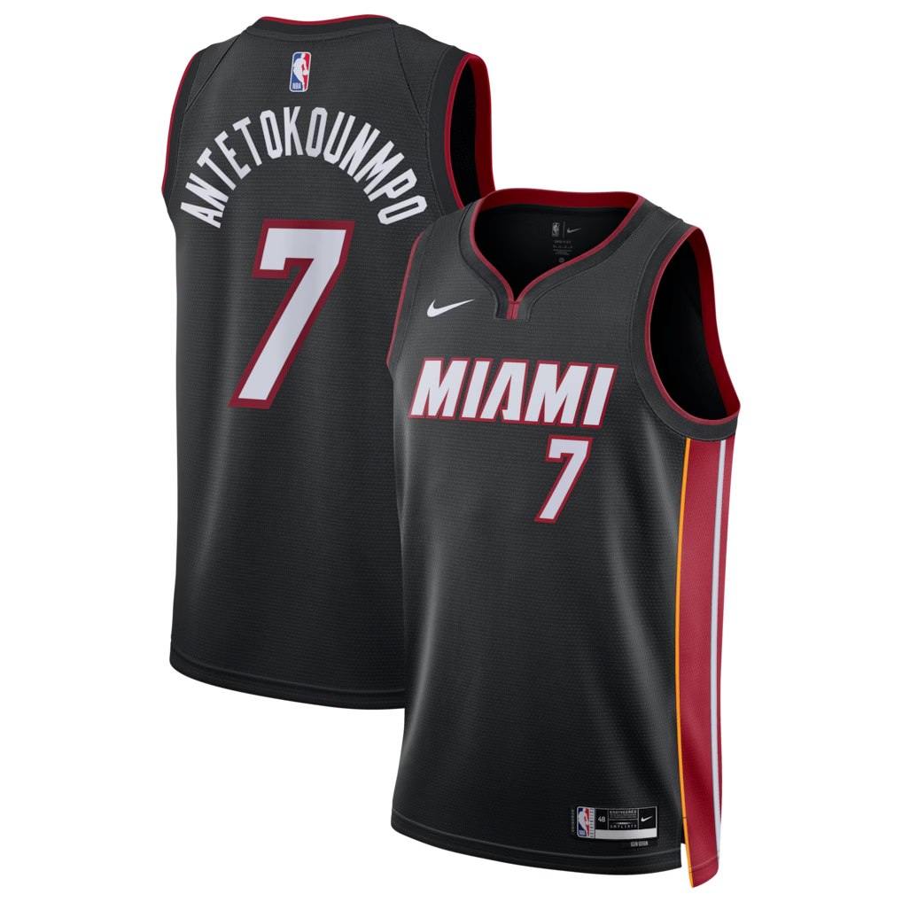 Giannis Antetokounmpo #7 Miami Heat  City Edition Swingman Jersey