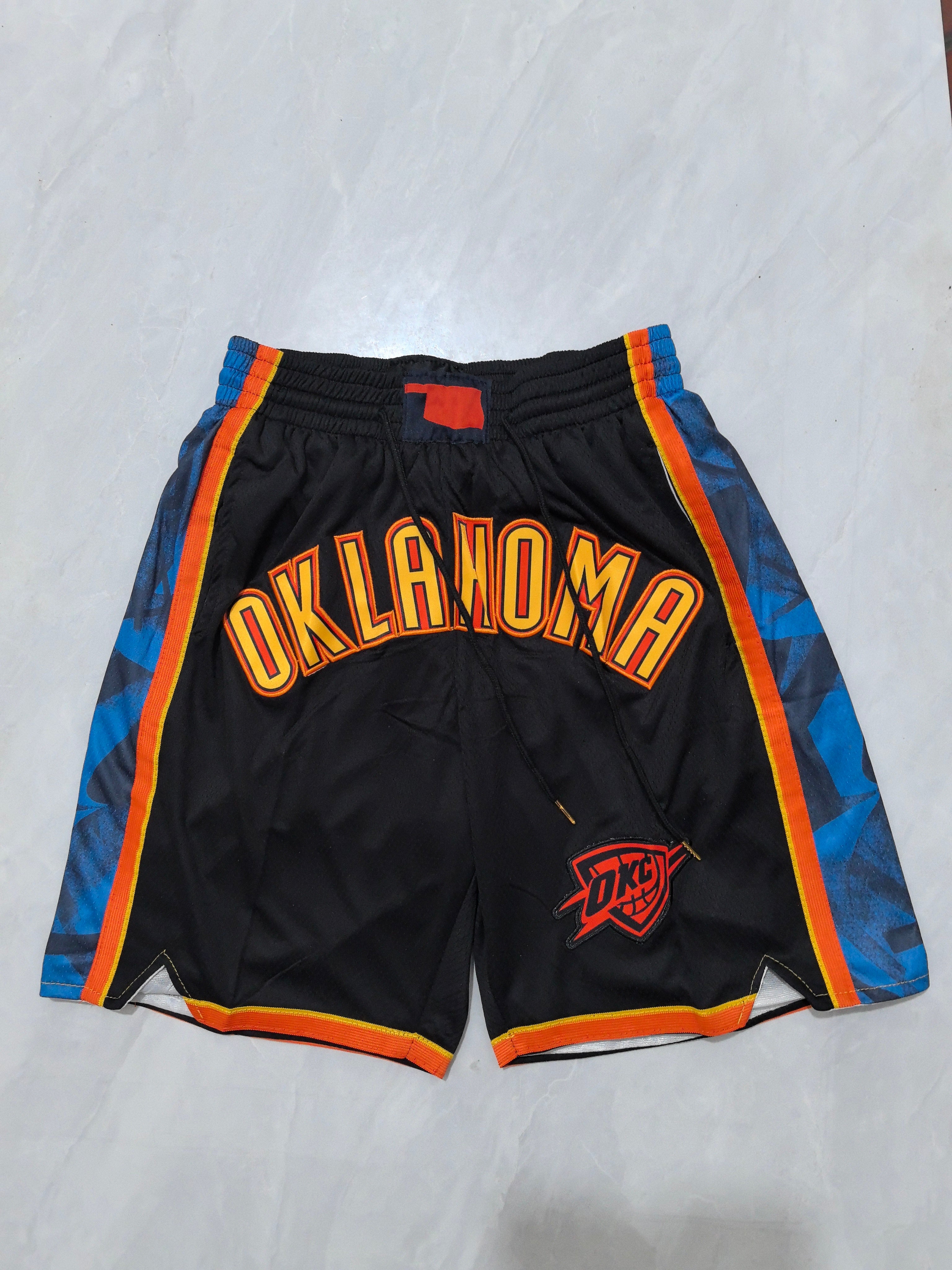 Oklahoma City Thunder 2025 Black City Edition Pocket Shorts