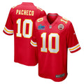 Isiah Pacheco Kansas City Chiefs Super Bowl LVII Patch Game Jersey - Red