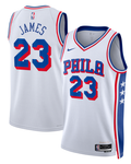 LeBron James #23 Philadelphia 76ers White City Edition Swingman Jersey