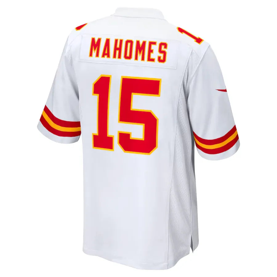Men's Kansas City Chiefs Patrick Mahomes  white Super Bowl LIX Jersey