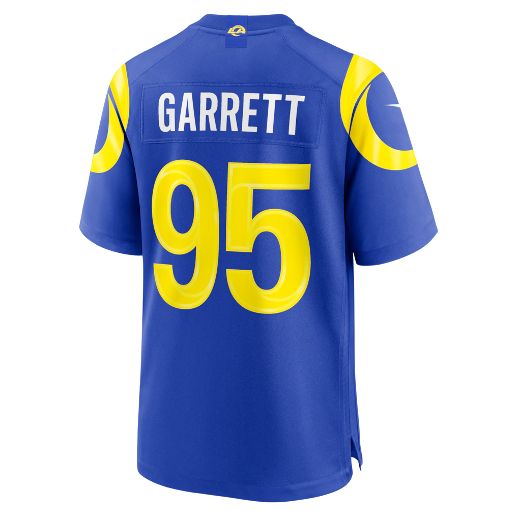 Men's Nike Myles Garrett Royal Los Angeles Rams Team Game Jersey