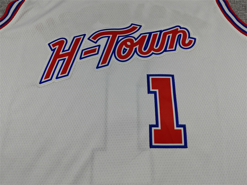 Houston Rockets Amen Thompson #1 2026 City Edition Swingman – Embroidered Jersey
