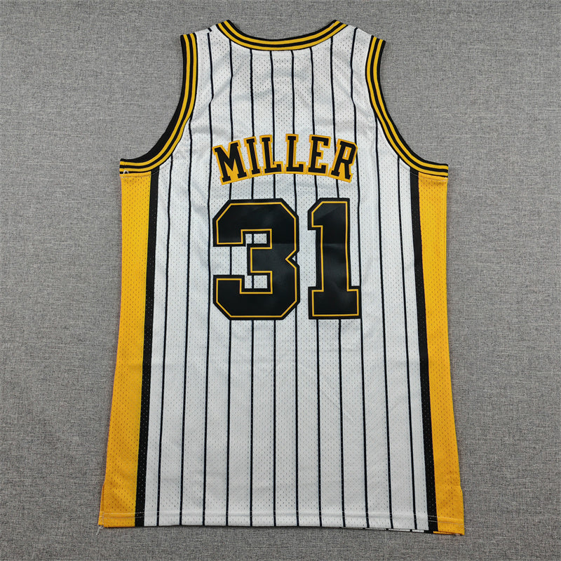 Indiana Pacers Reggie Miller #31 Throwback — Embroidered Jersey