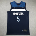 Anthony Edwards #5 Minnesota Timberwolves City Edition Swingman Embroidered Jersey