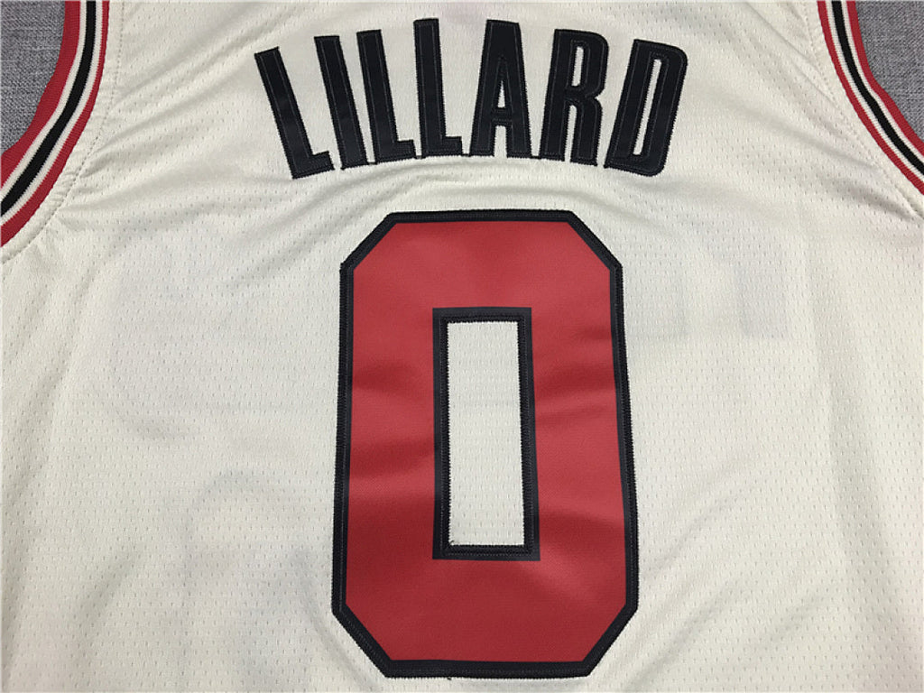 Damian  Lillard #0 Portland Trail Blazers Off-White City Edition Swingman Embroidered Jersey